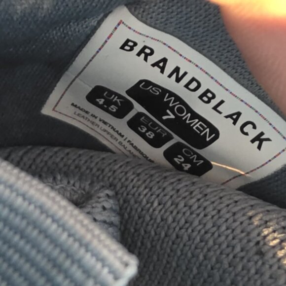 womens size 7 - Brandblack Aura 130 Fog Low Top Chunky Sneakers Shoes Blue - Picture 9 of 9